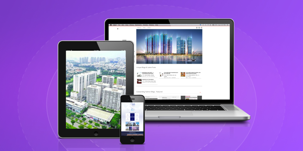 Mẫu thiết kế website công ty bất động sản chuẩn responsive