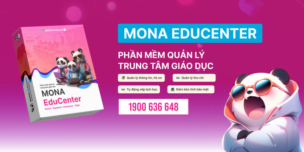 Phần mềm quản lý trung tâm giáo dục MONA EduCenter