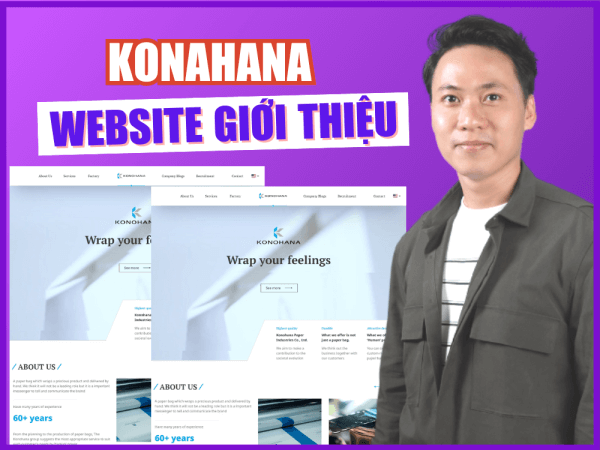 KONOHANA – Dự Án Thiết Kế Website Giới Thiệu