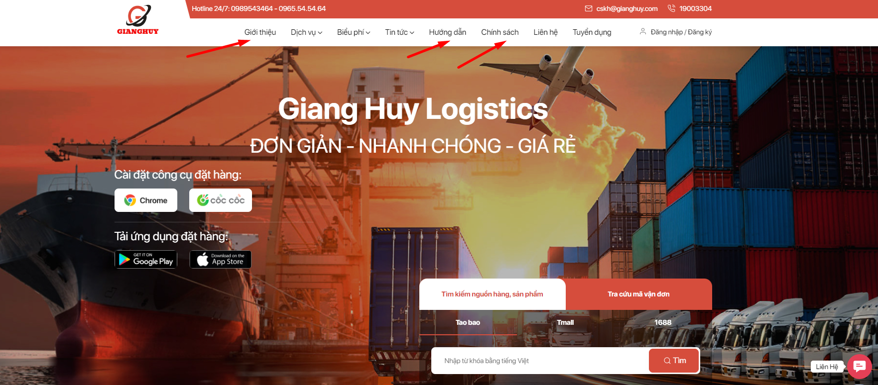 Cấu trúc của một thiết kế website nhập hàng Trung Quốc chuẩn