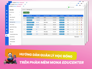 Hướng dẫn quản lý học bổng, mã khuyến mãi cho trung tâm giáo dục trên phần mềm MONA LMS