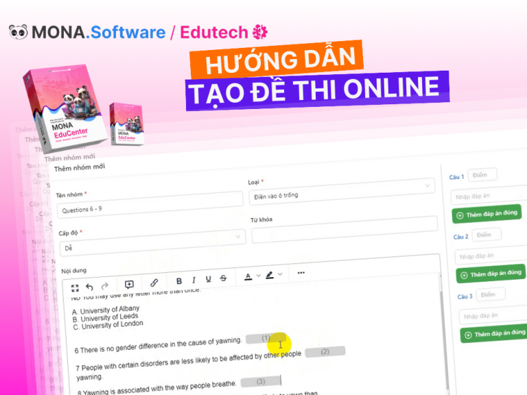 Hướng Dẫn Tạo Đề Thi Trực Tuyến Nhanh Chóng Cho Trường Học, Trung Tâm Giáo Dục