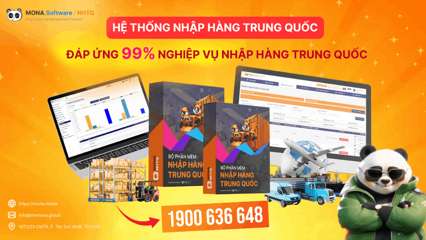 Hệ thống Phần mềm quản lý đơn hàng order Trung Quốc ưu việt của MONA