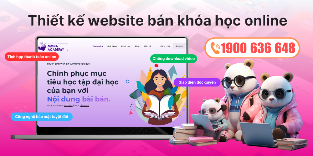 Thiết kế website Elearning dạy học online