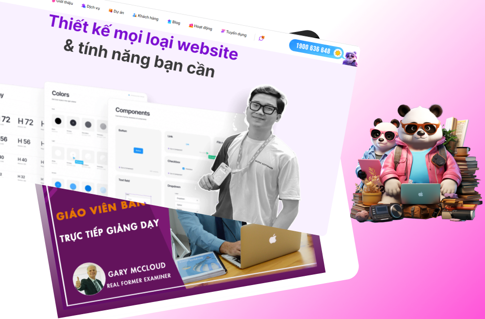 Thiết kế website dạy học trực tuyến Mona Media