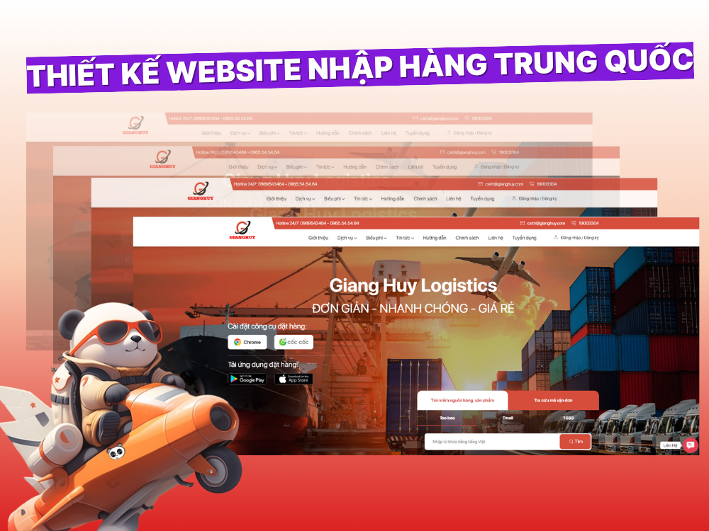 Thiết kế website nhập hàng Trung Quốc