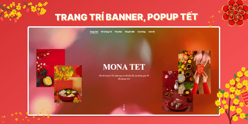 Trang trí banner cho website