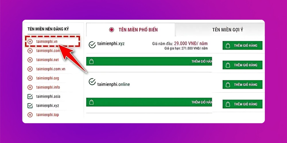 Kiểm tra tên miền trước khi tạo website Kiểm tra tên miền trước khi tạo website