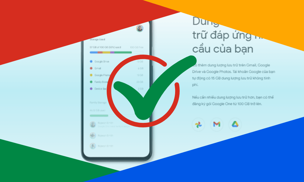 Một số lưu ý khi dùng Google One