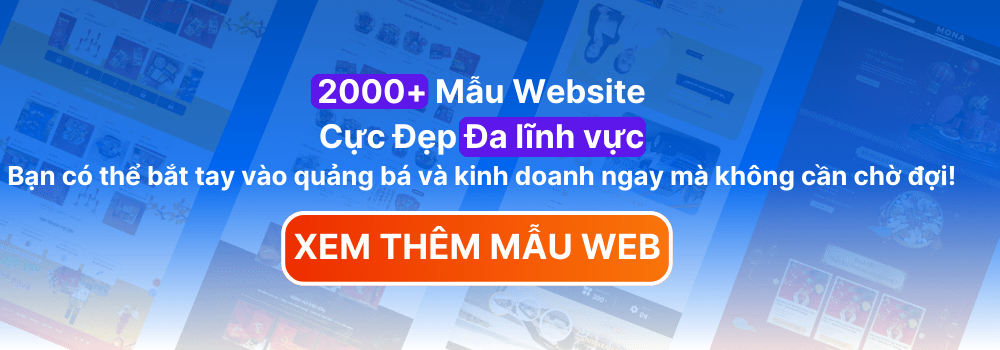 Kho mẫu website đa dạng mọi lĩnh vực tại MONA