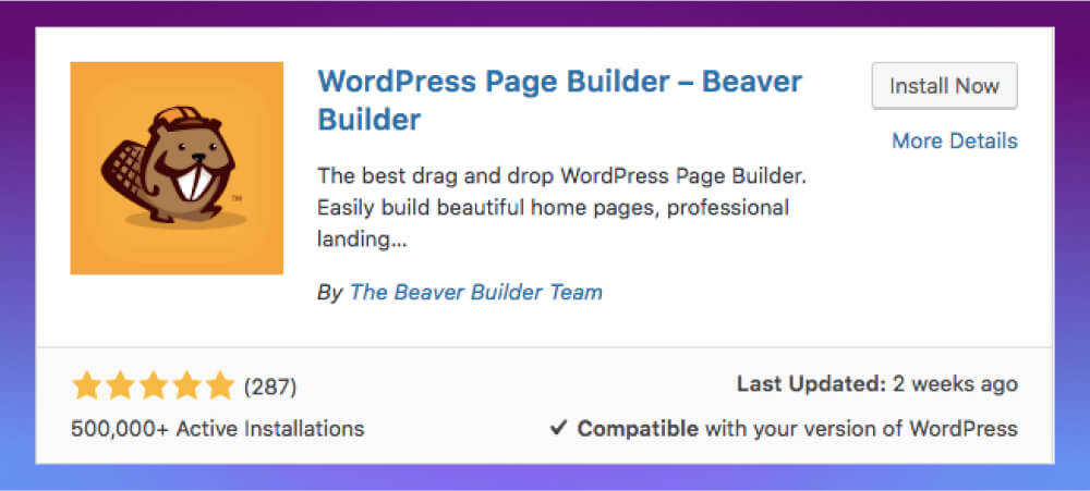 Plugin Beaver Builder