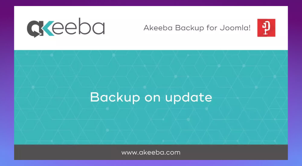 Ứng dụng công cụ Akeeba Backup