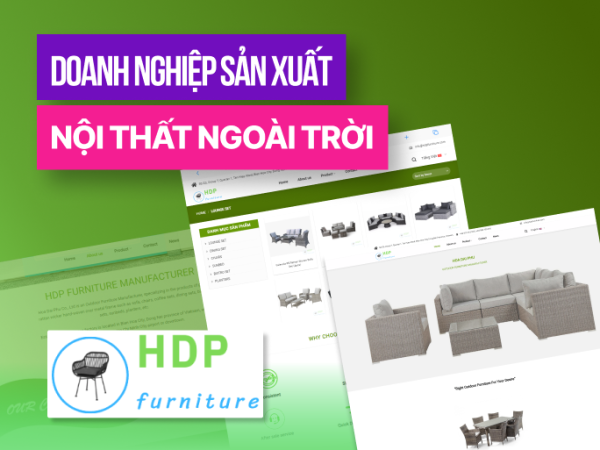 HDP Furniture – Website bán hàng lĩnh vực nội thất ngoài trời
