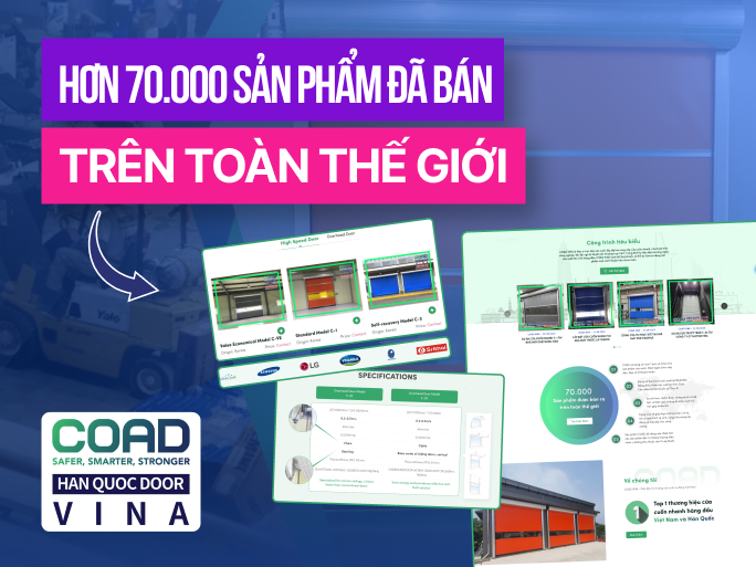 Giao diện website Coad Vina