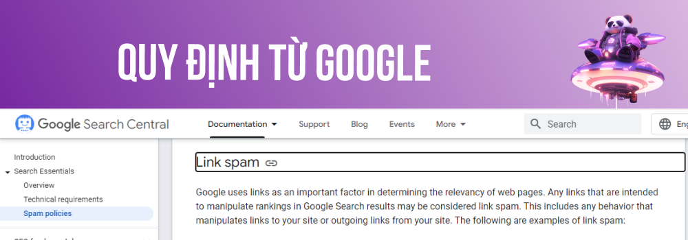 Quy định của Google về spam links