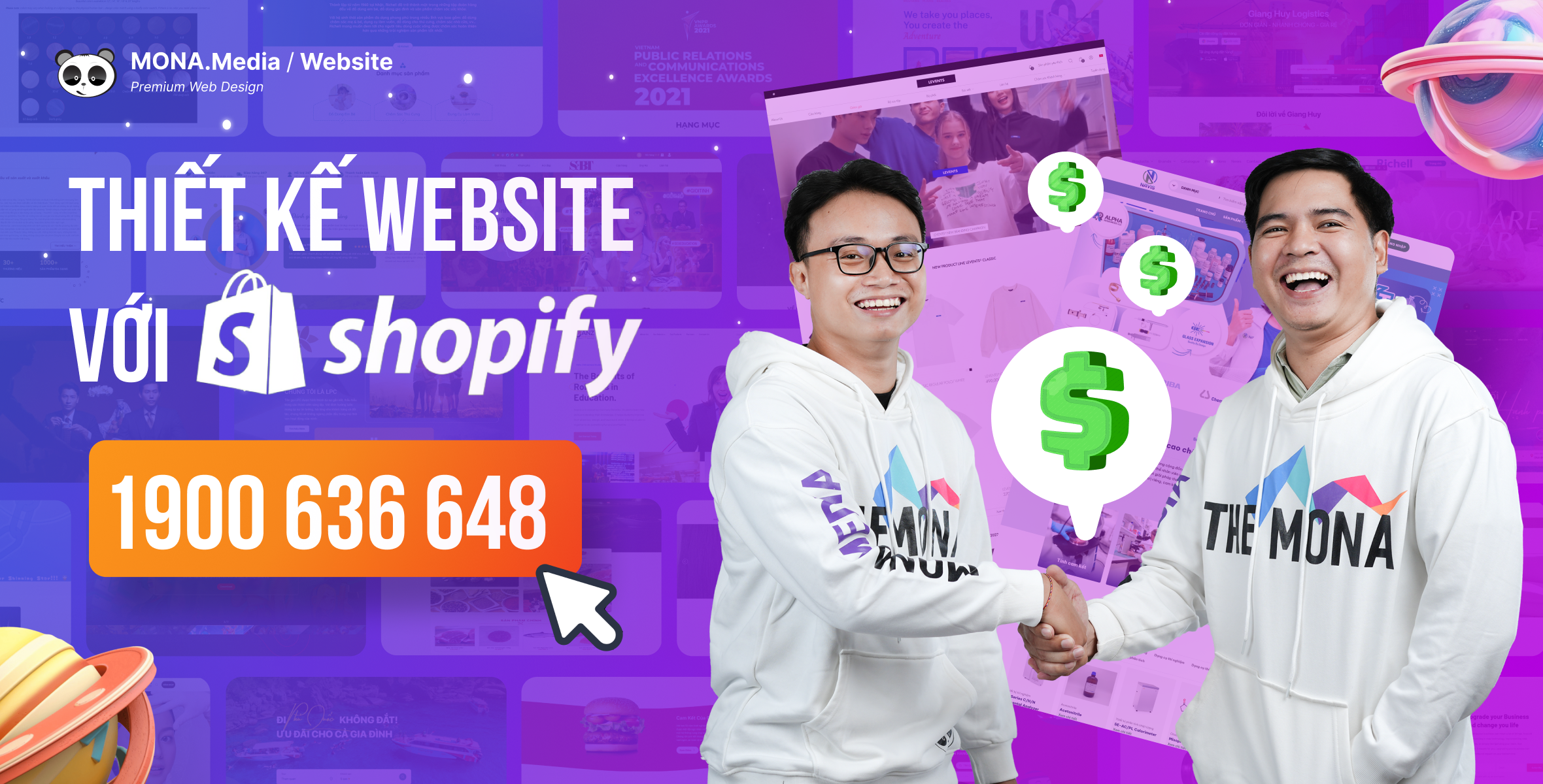 Thiết kế website với Shopify tại MONA Media