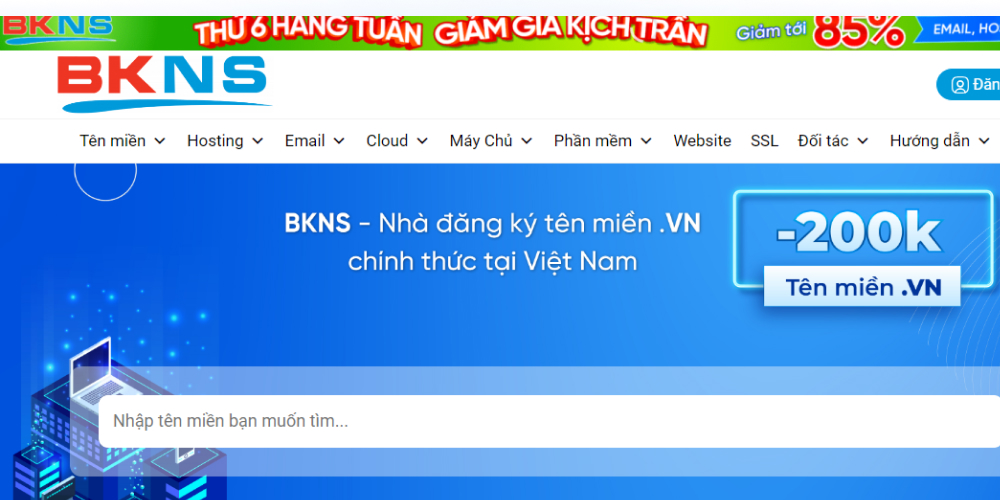 Dịch vụ hosting Việt Nam BKNS