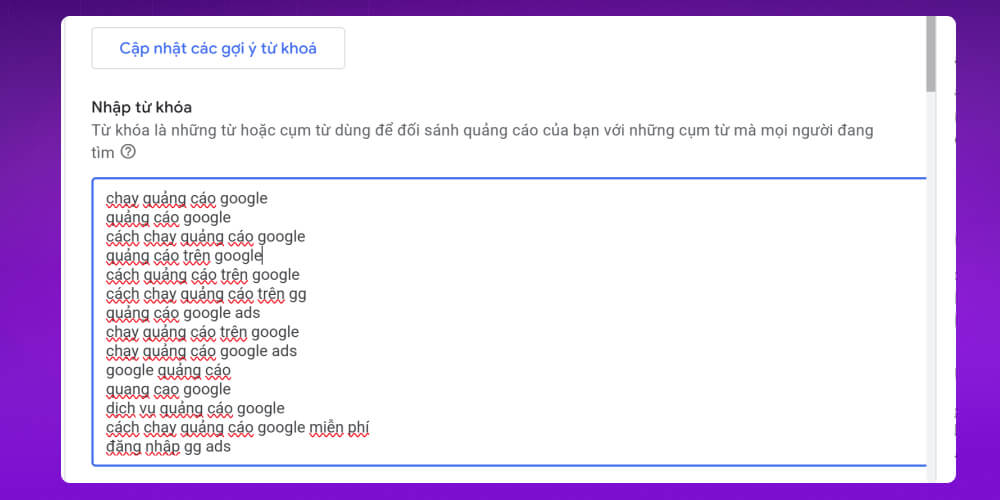 nhập từ khoá