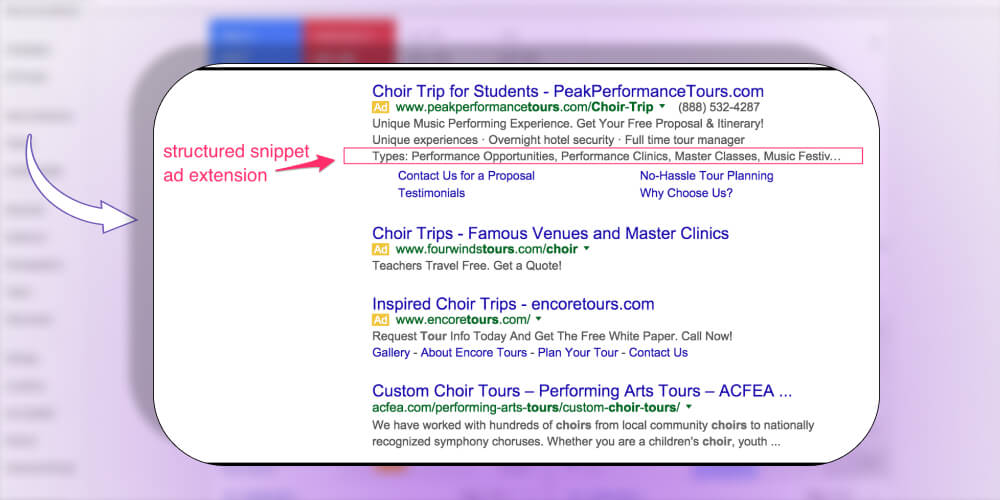 Tiện ích mở rộng google ads về cấu trúc nội dung hiển thị