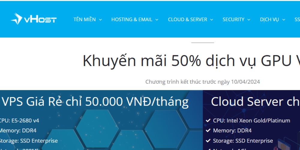 Công ty cung cấp hosting Việt Nam Vhost