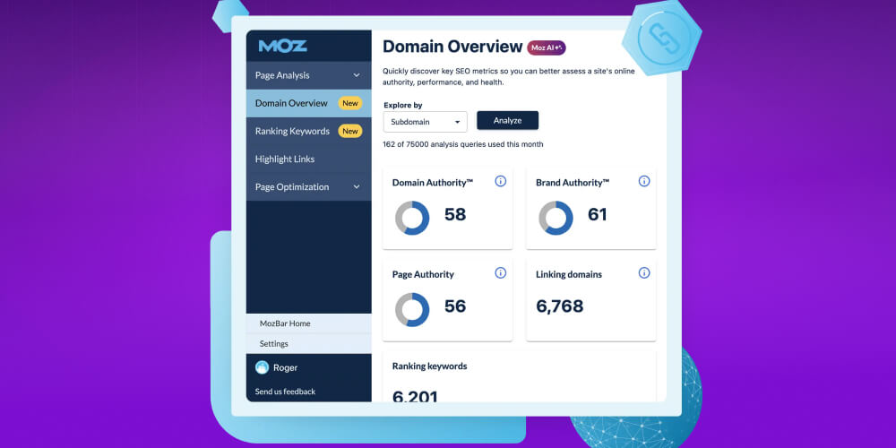 Moz tool phân tích backlink