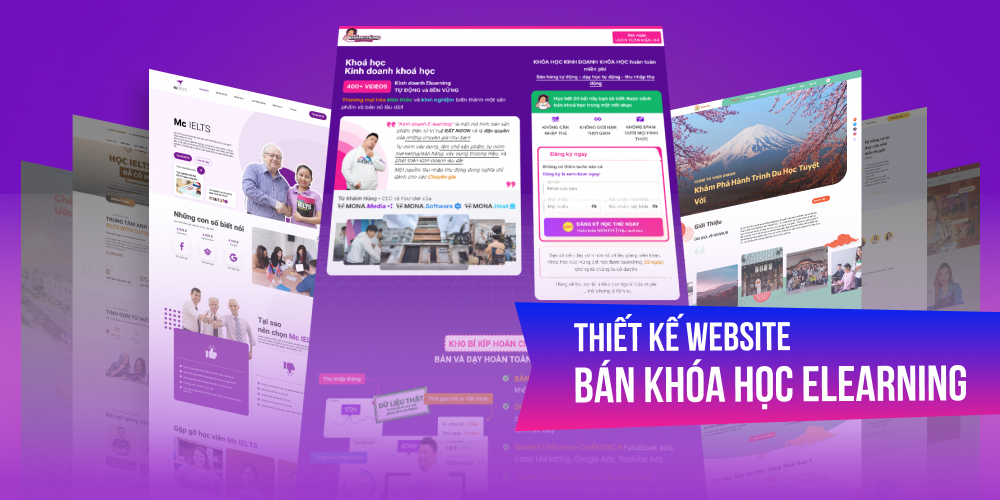 Thiết kế website bán khóa học chuyên nghiệp