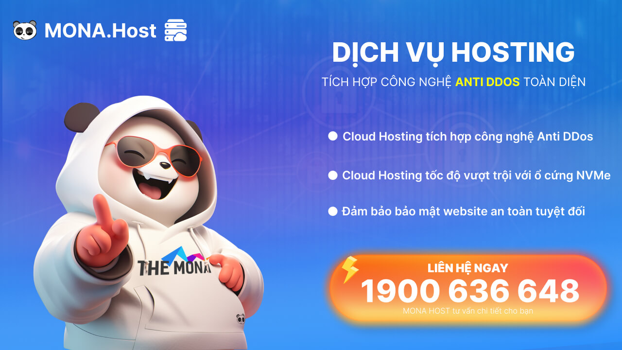 Đăng ký cloud hosting chống DDoS tại MONA