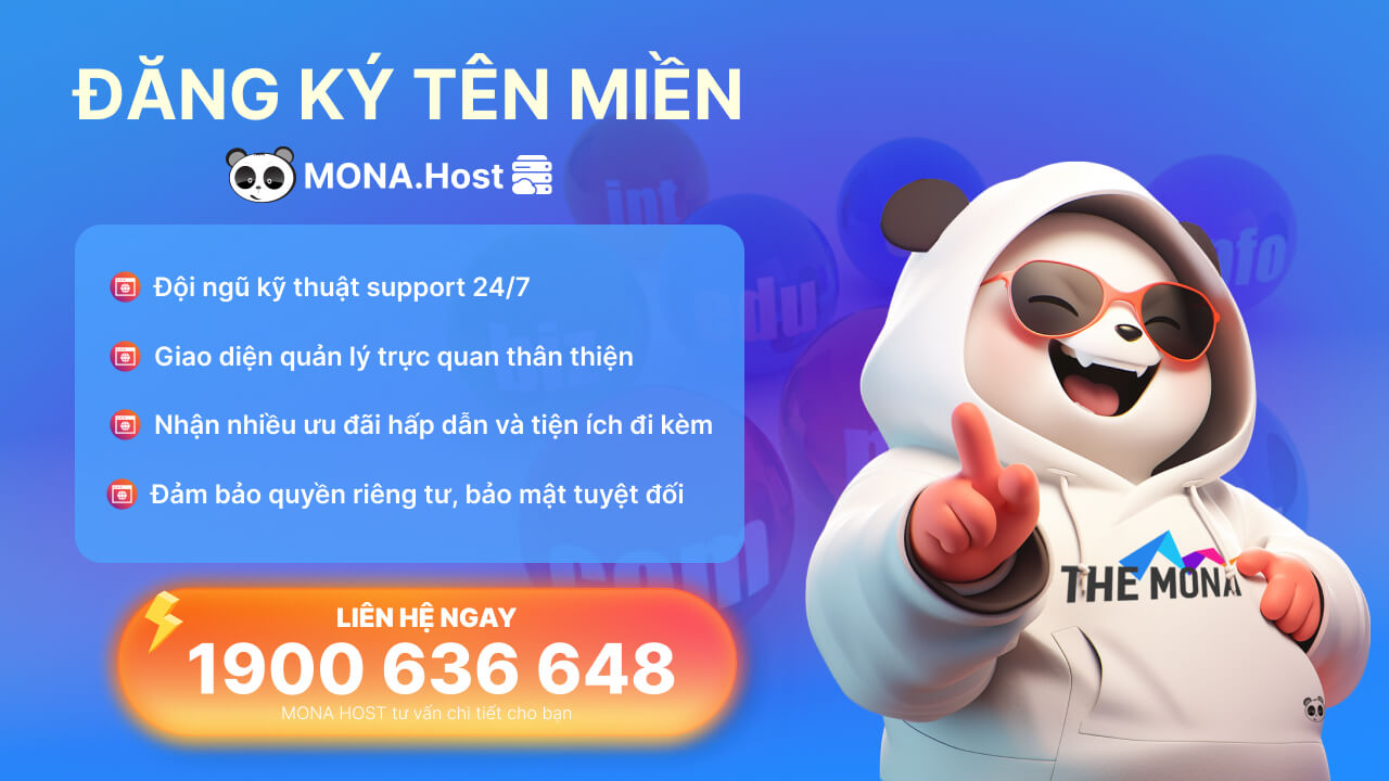 Đăng ký tên miền chuẩn SEO tại MONA Host