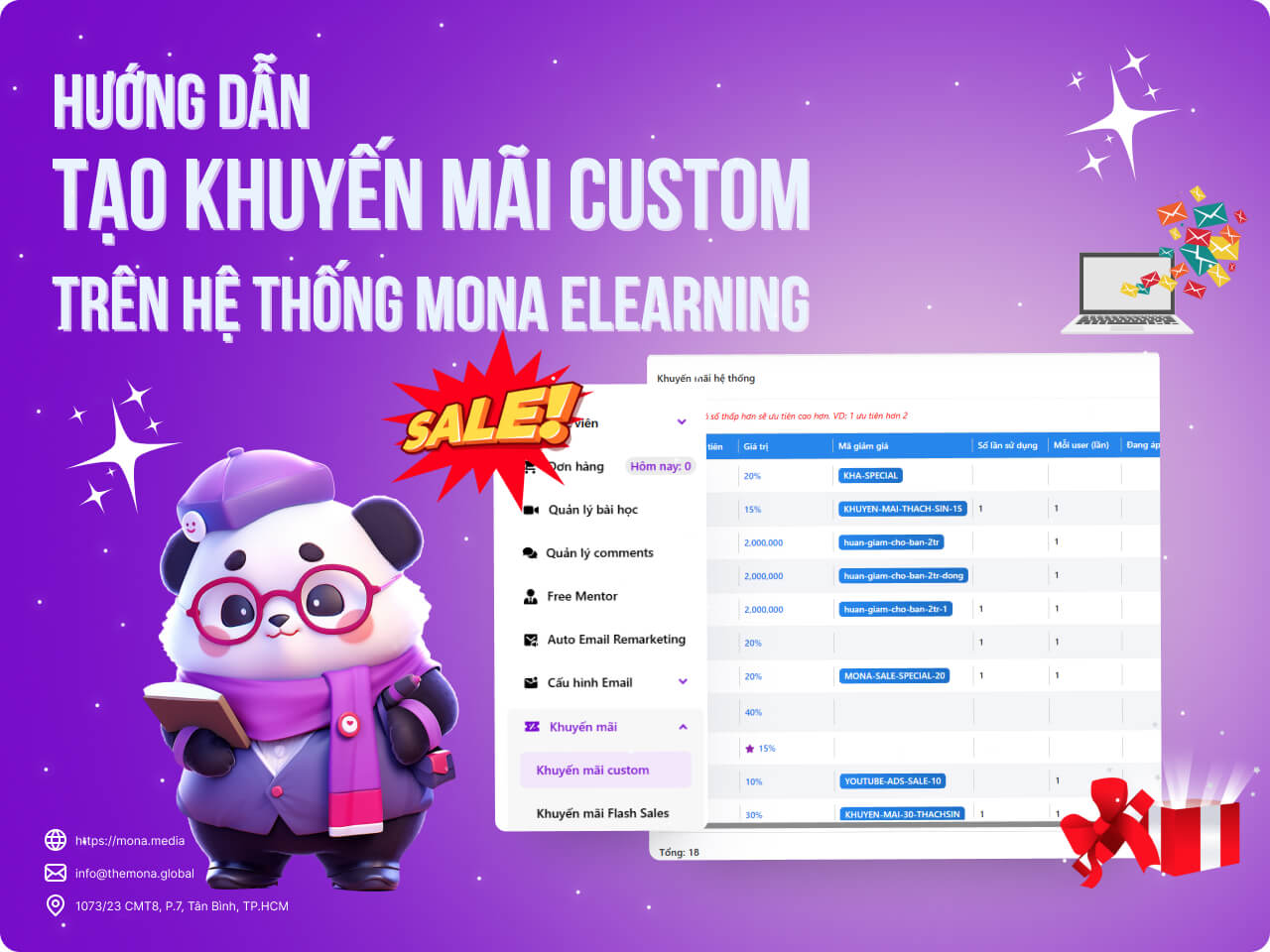 Hướng dẫn tạo khuyến mãi custom