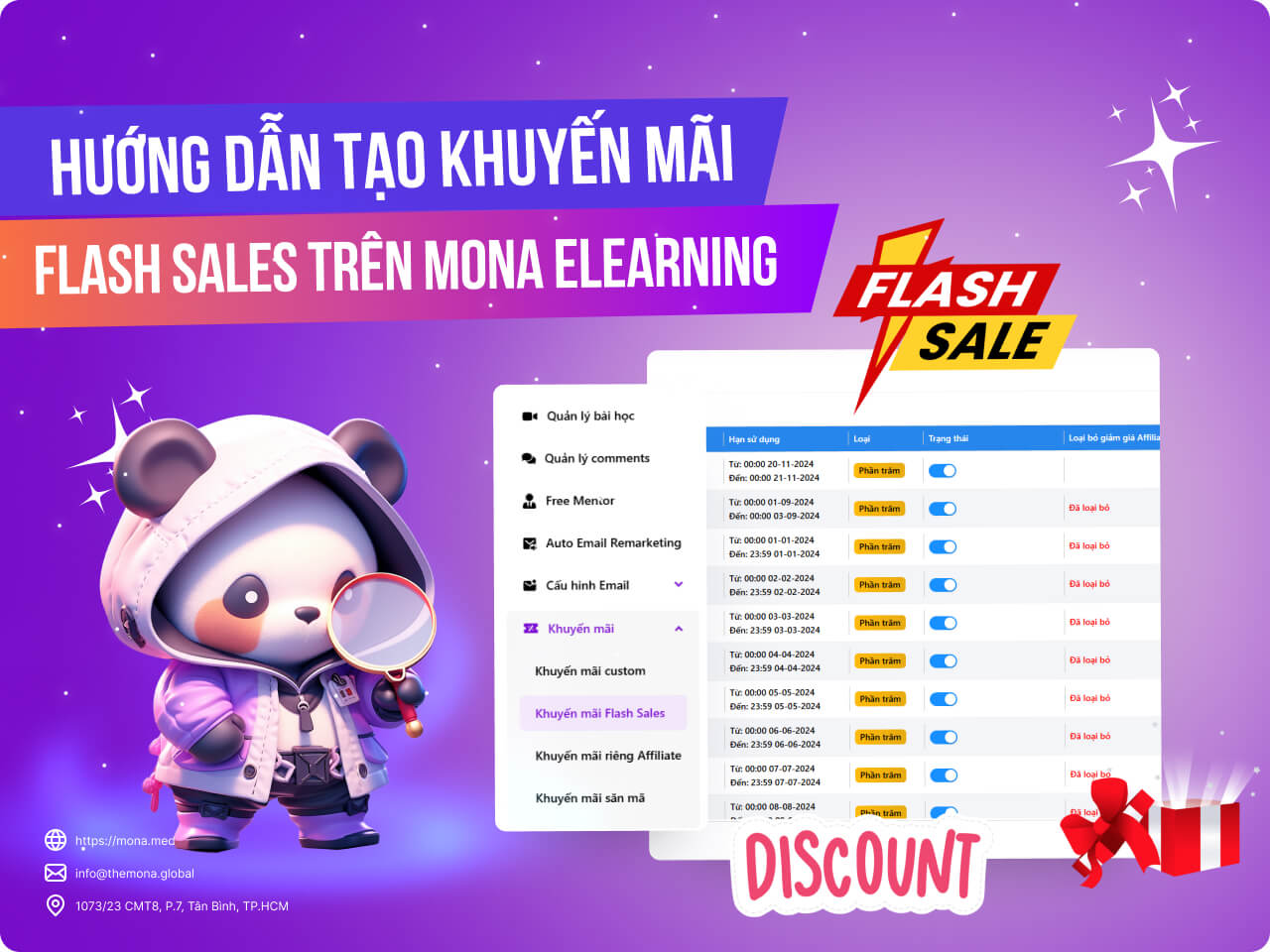 Hướng dẫn tạo khuyến mãi Flash Sales