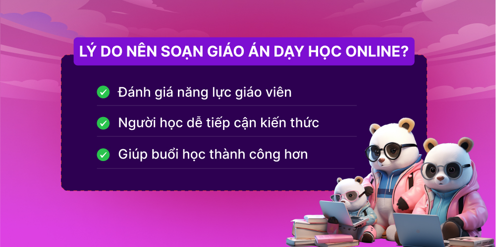 Lý do nên soạn giáo án dạy học online