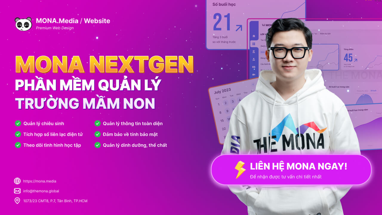 Phần mềm quản lý trường mầm non MONA NextGen