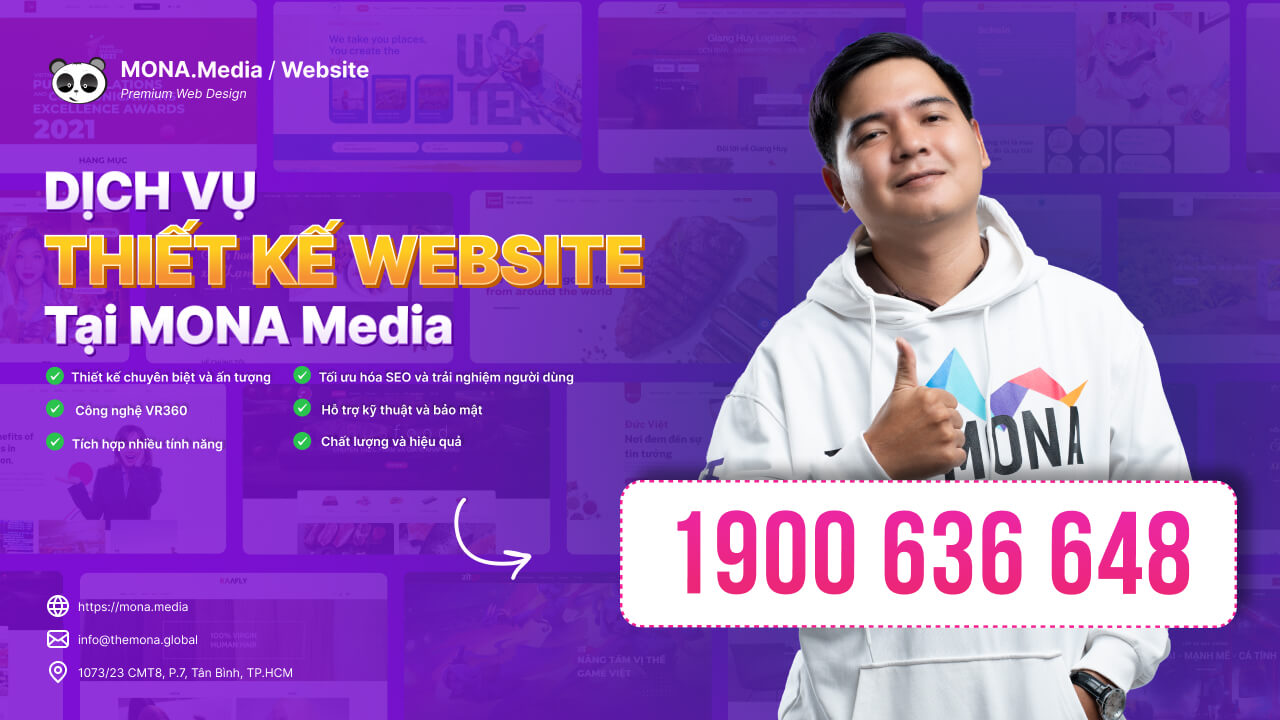 Dịch vụ thiết kế website tại MONA