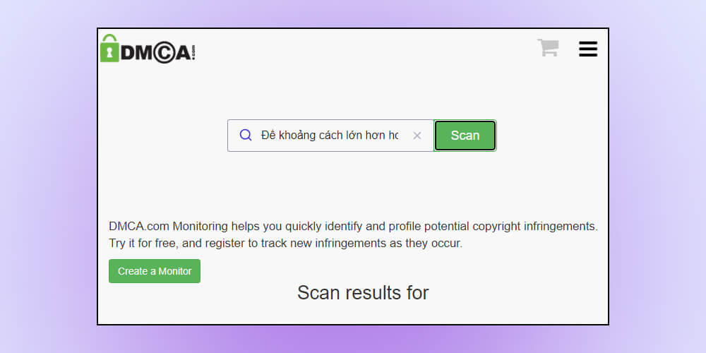 Ứng dụng check bài viết chuẩn SEO DMCA Scan