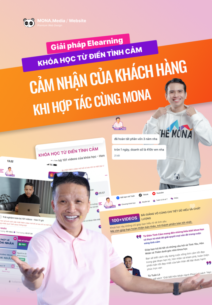 Video Anh Tuấn Lê, Th.S trong lĩnh vực đào tạo về con người và phát triển bản thân kể về dự án làm cùng MONA