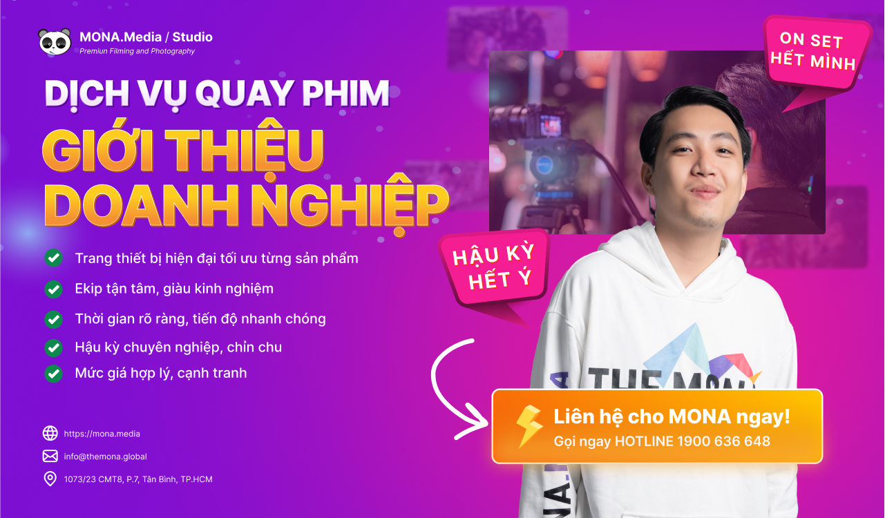 Liên hệ dịch vụ quay phim giới thiệu doanh nghiệp trọn gói tại MONA