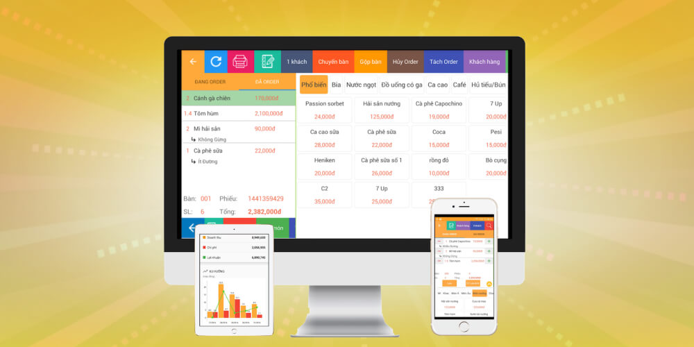 Phần mềm quản lý chuỗi nhà hàng PosApp
