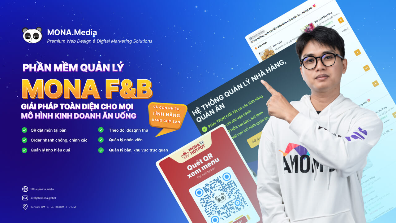 Phần mềm quản lý nhà hàng,quán ăn MONA FnB