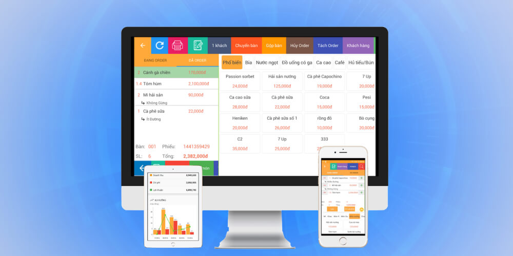 Phần mềm quản lý chuỗi nhà hàng PosApp