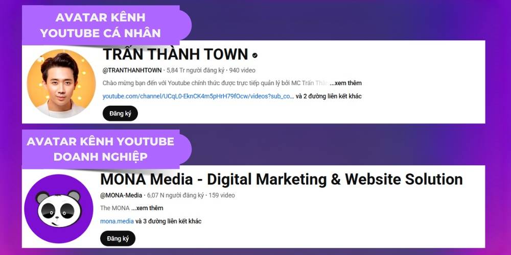 Chọn ảnh đại diện kênh YouTube phù hợp với từng chủ kênh