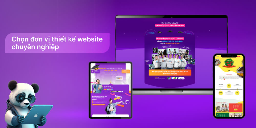 Chọn đơn vị thiết kế web chuyên nghiệp