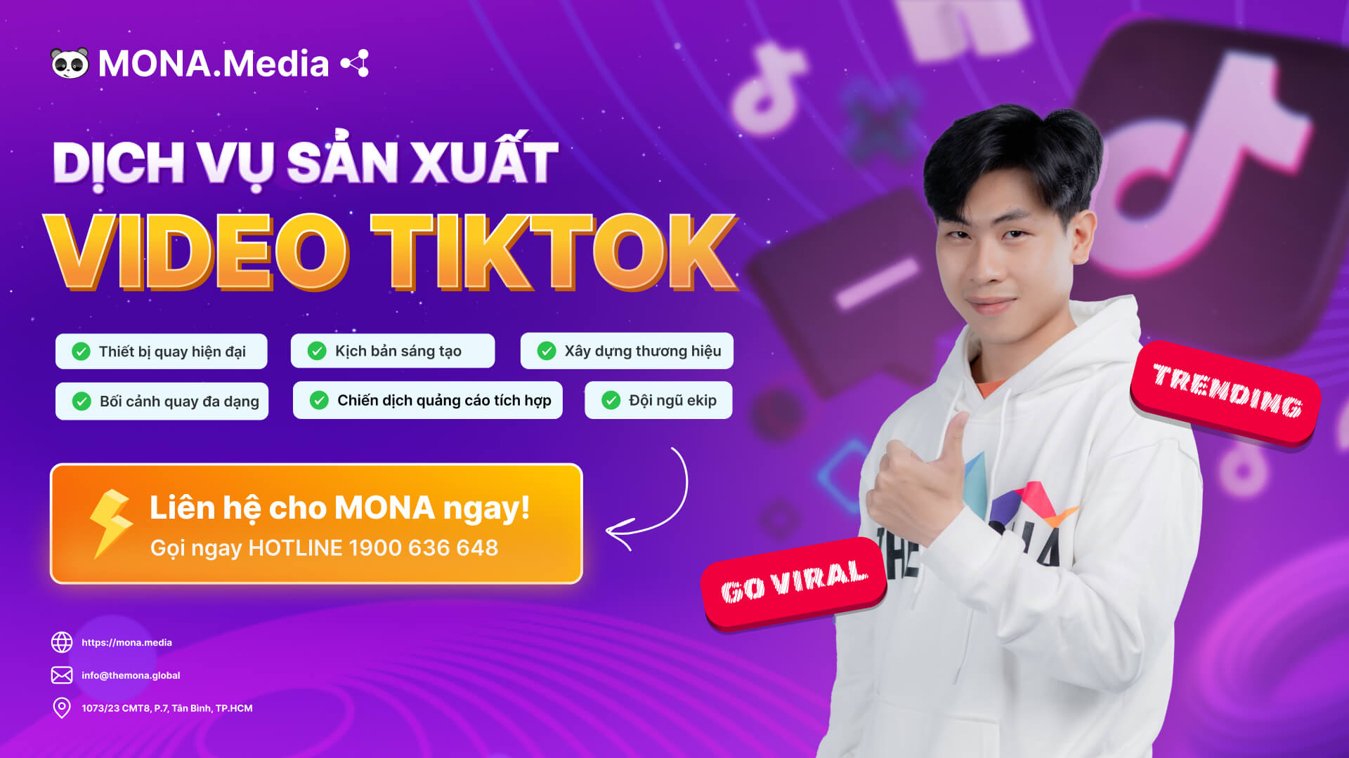 Dịch vụ sản xuất video TikTok uy tín tại MONA