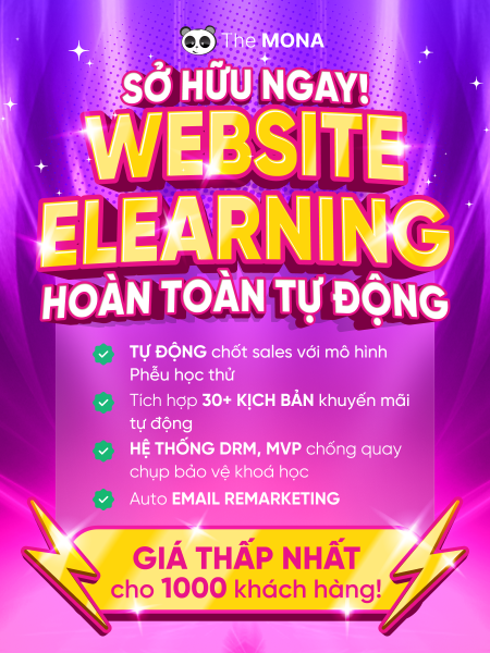 Giải pháp website Elearning cùng MONA