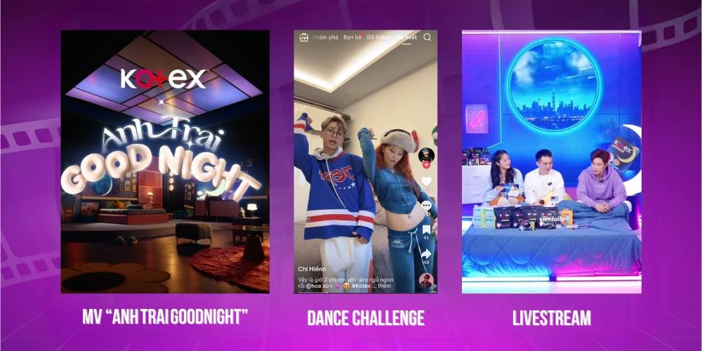 Kotex sáng tạo nội dung video marketing đa dạng chất lượng