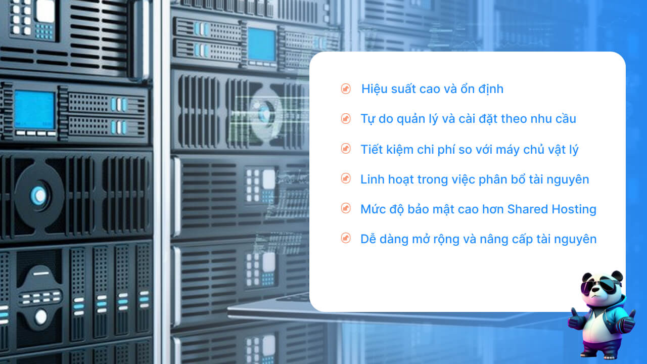 Lợi ích khi đăng ký máy chủ ảo VPS sử dụng