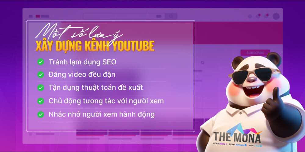 Lưu ý xây dựng kênh Youtube từ con số 0