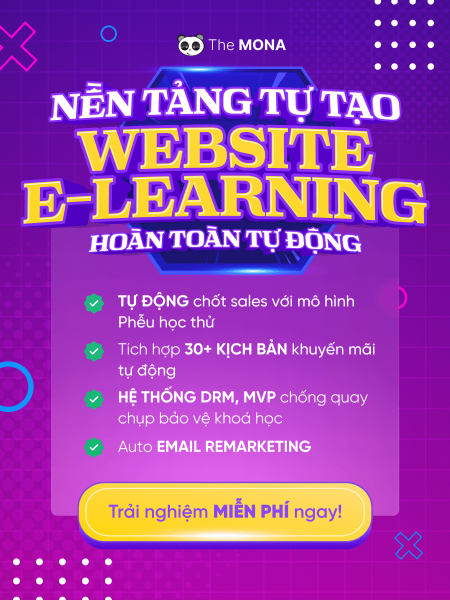 Nền tảng tự tạo website Elearning