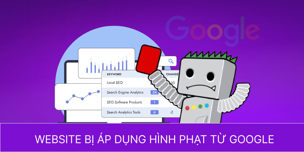 Website bị áp dụng hình phạt từ Google