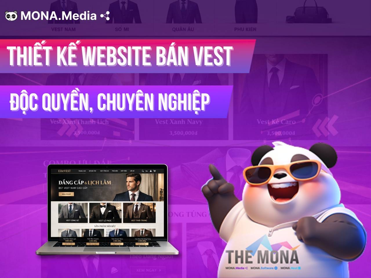 Thiết kế website bán vest cao cấp, chuẩn SEO