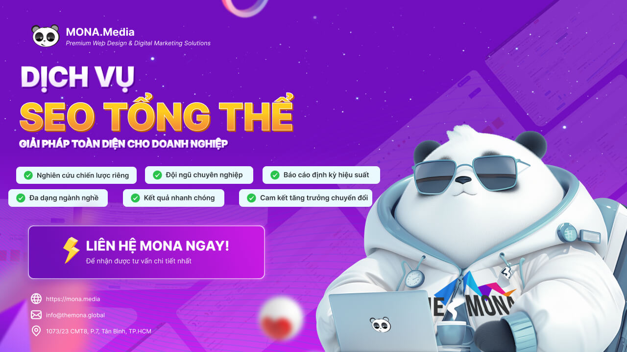 giải pháp SEO tổng thể được thiết kế riêng tại MONA